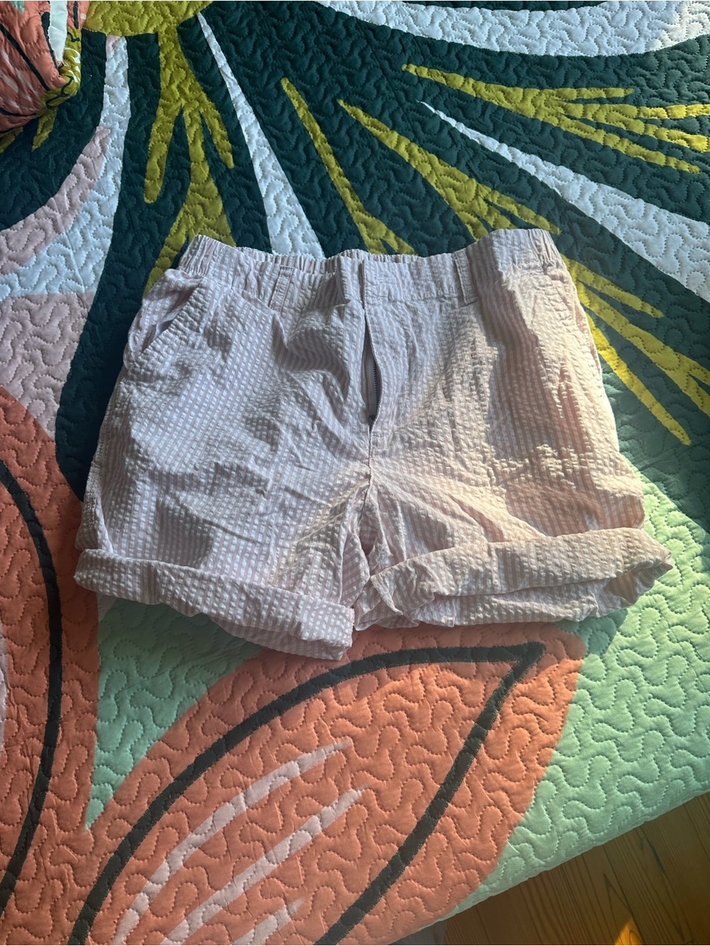 Old Navy Light Pink Seersucker OG CHINO Shorts